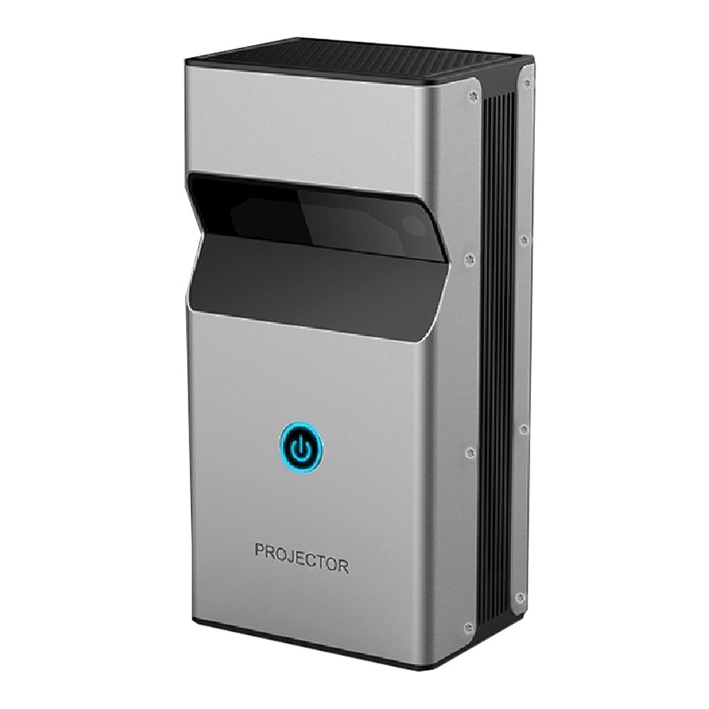 A Photo Of Powerology 4K Ultra Short Throw DLP Projector with Android 9.0, Dual WiFi, and 120-Inch Display