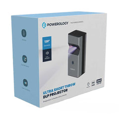 A Photo Of Powerology 4K Ultra Short Throw DLP Projector with Android 9.0, Dual WiFi, and 120-Inch Display