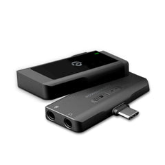 A Photo Of Powerology PWMICBK MFI Dual Connector Wireless Lavalier Microphone - Compatible with iPhone & iPad