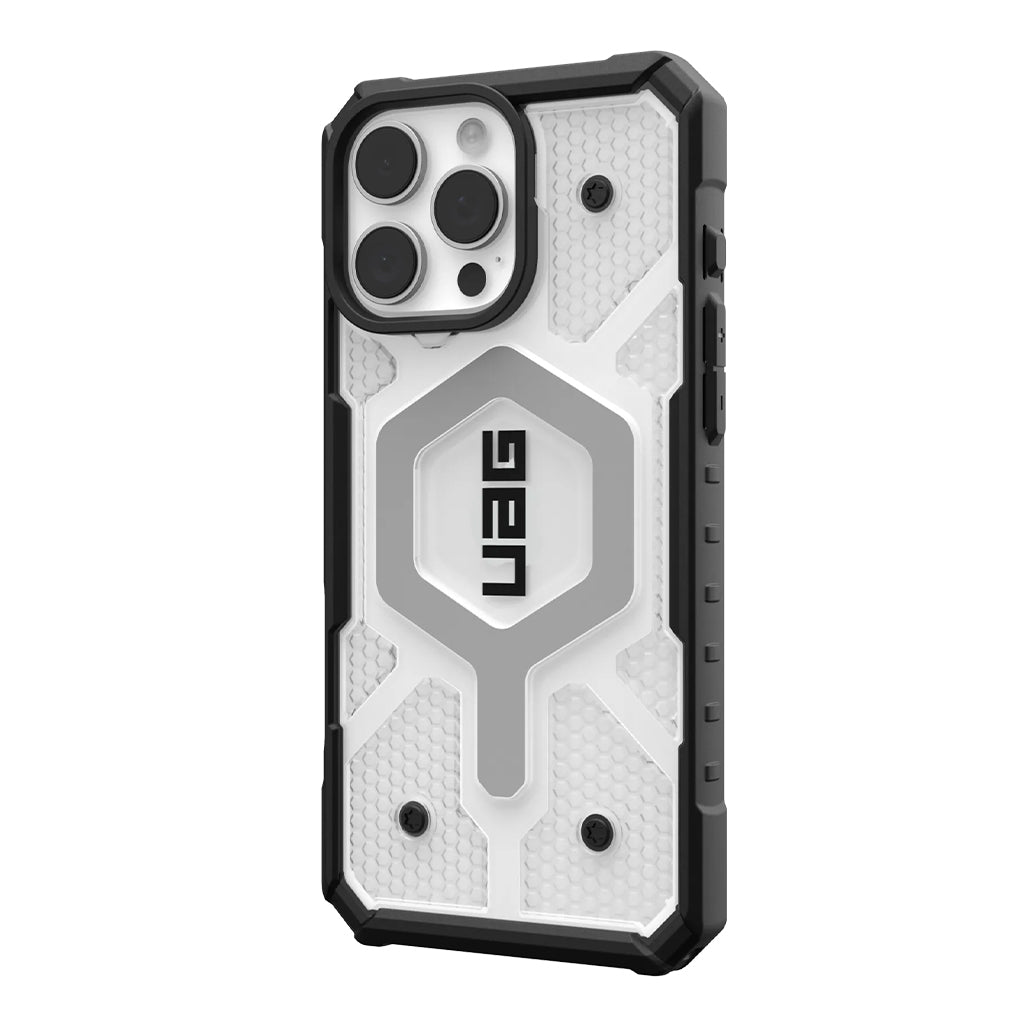 A Photo Of UAG Pathfinder Clear Case for iPhone 16 Pro Max – MagSafe Compatible, Drop Protection, Lightweight Design