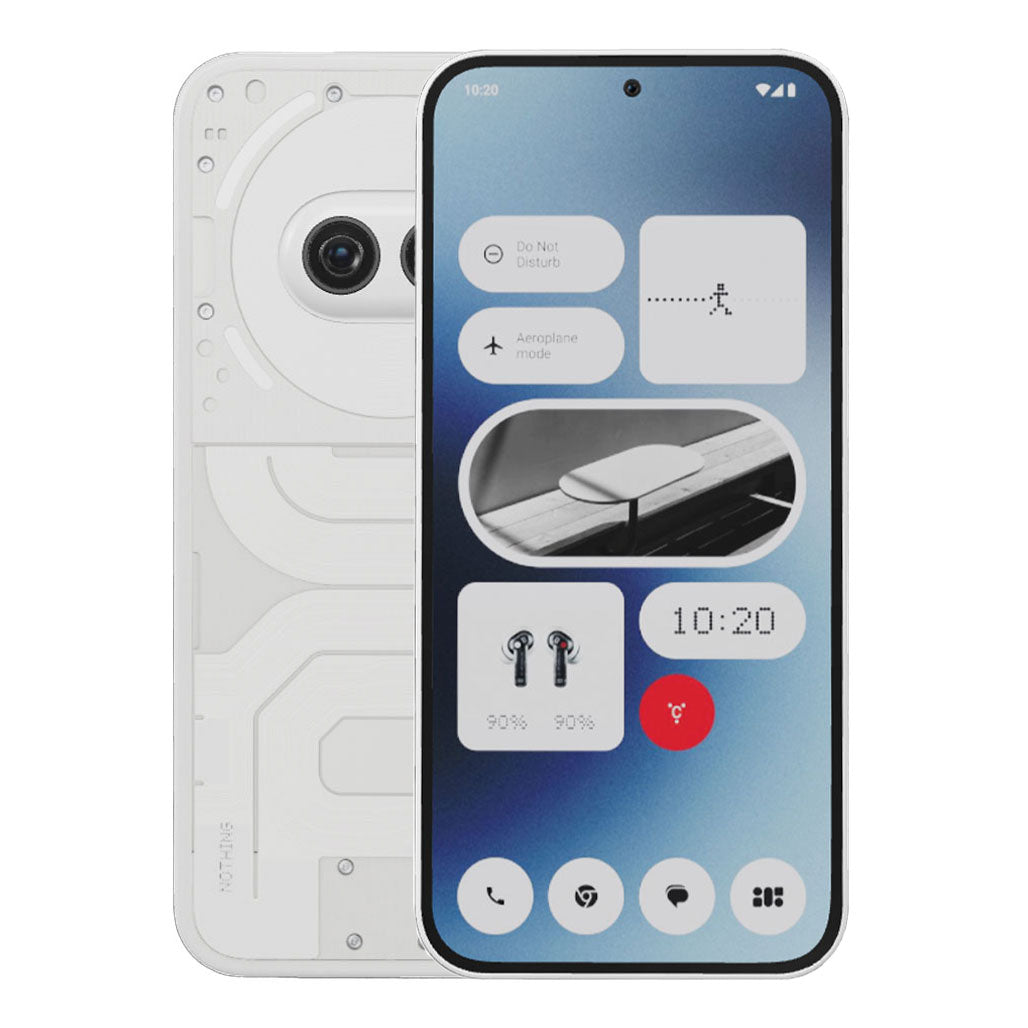 A Photo Of Nothing Phone (2a) - 12GB RAM, 256GB Storage - Milky | Advanced Performance & Stunning Display
