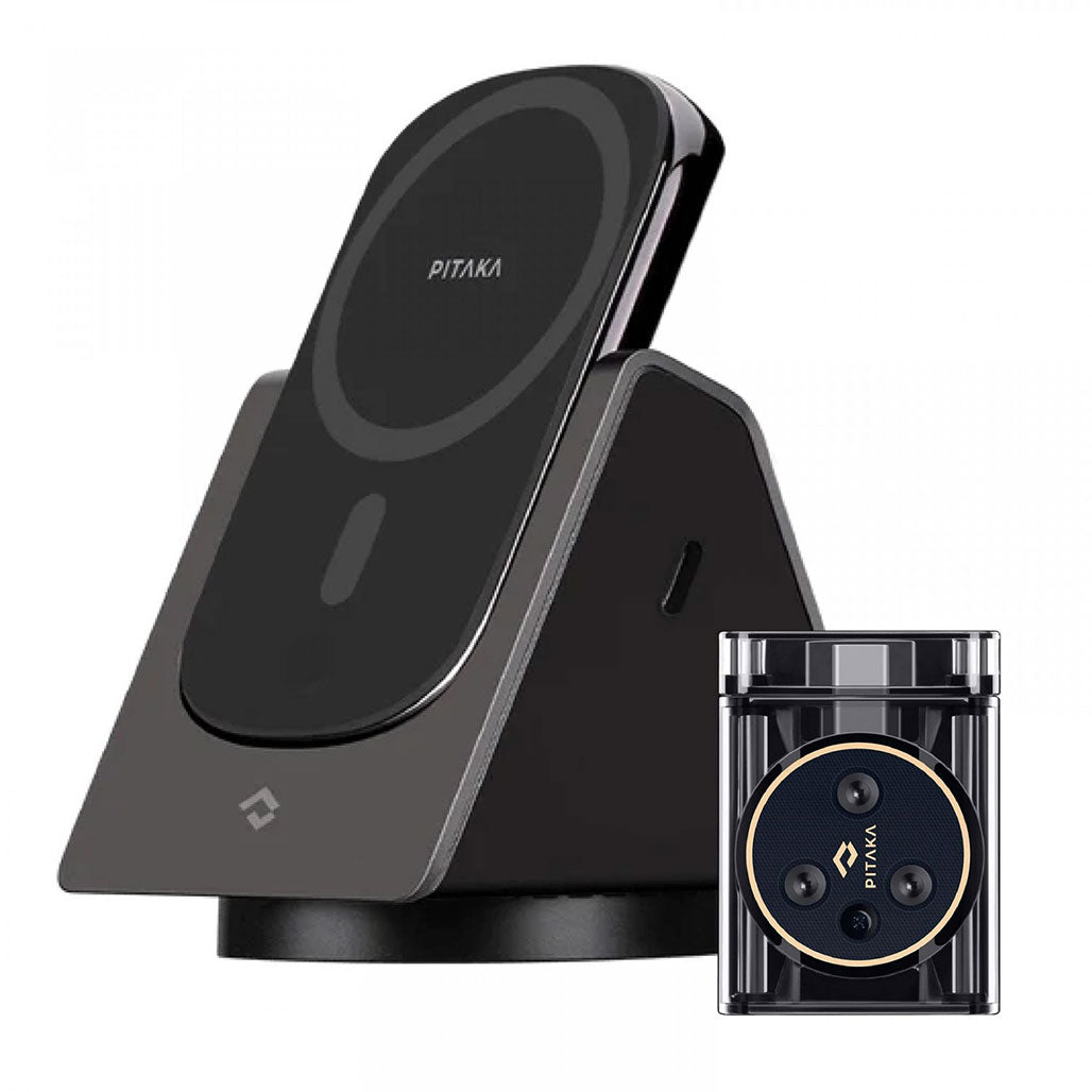 A Photo Of Pitaka MagEZ Slider 4 in 1 Wireless Charger With Apple Watch Charger (Combo Pack)