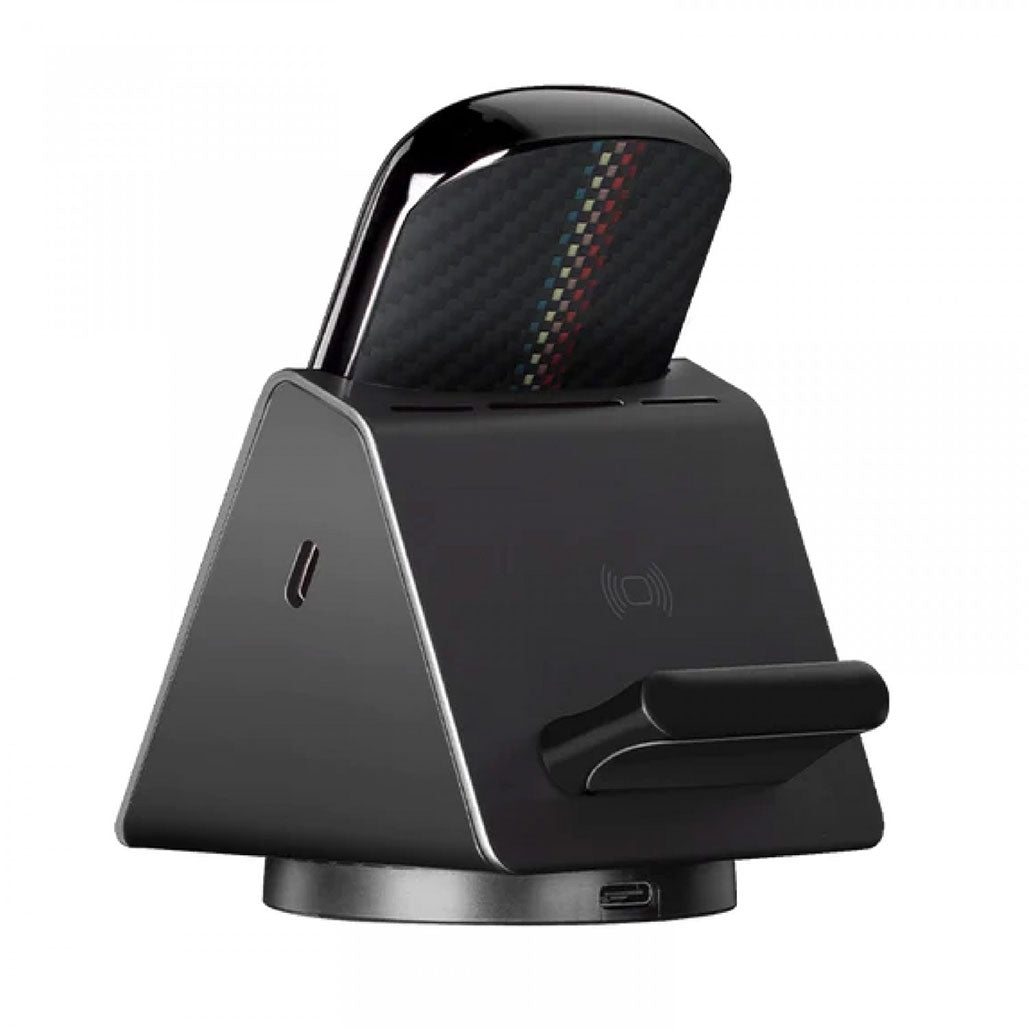 A Photo Of Pitaka MagEZ Slider 4 in 1 Wireless Charger With Apple Watch Charger (Combo Pack)