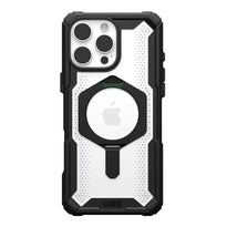 UAG Plasma XTE iPhone 15 Pro Case - Black/Clear | Rugged MagSafe Protection with Kickstand