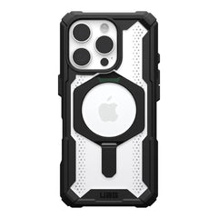 A Photo Of UAG Plasma XTE iPhone 16 Pro Case - Black/Clear | Durable, MagSafe-Compatible Case with Kickstand and 20 ft Drop Protection