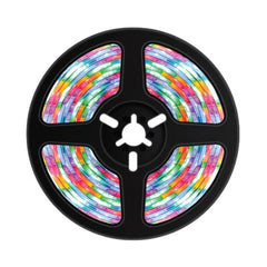 A Photo Of Porodo Blue PB-RGBSL Sound Reactive 5m RGB Strip Light with 44 Key Remote