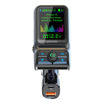 Porodo Dual Port Car Charger FM Transmitter PD 36W QC 18W - Black