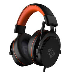 A Photo Of Porodo Gaming PC RGB ENC Gaming Headphones - Black - PDX417-OGBK