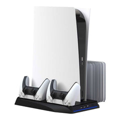 A Photo Of Porodo PDX116-BK Gaming PS5 Cooling And Charging Hub With Built-in Speed Touch Control