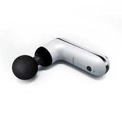 A Photo Of Porodo Lifestyle 12V Varying Speed Mini Massage Gun With USB-C Port 2000mAh - White