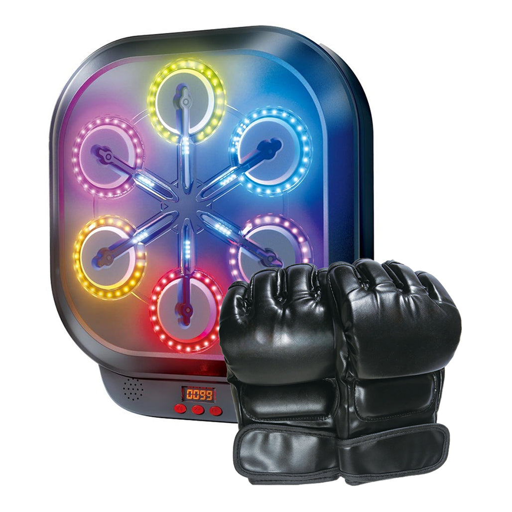 A Photo Of Porodo Lifestyle Interactive Boxing Game - High-Energy Fun with Bluetooth Speaker - PD-LFST023-BK