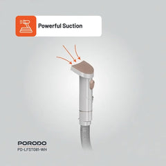 A Photo Of Porodo Lifestyle Pet Grooming Kit with Vacuum – Powerful 13500Pa Suction, Low Noise, White