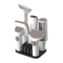 A Photo Of Porodo Lifestyle Pet Grooming Kit with Vacuum – Powerful 13500Pa Suction, Low Noise, White