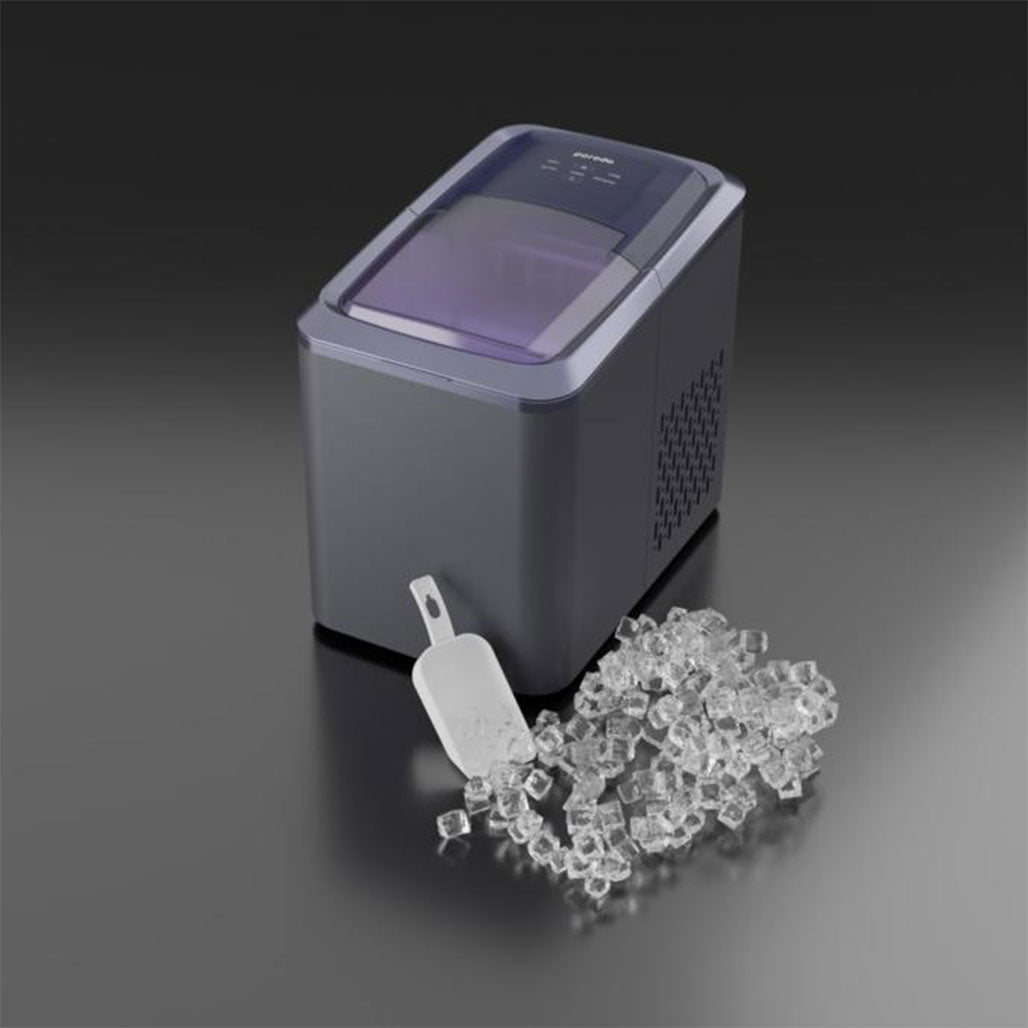 A Photo Of Porodo Lifestyle Portable Outdoor Ice Cube Machine 2.2L 12kg - PD-LSICMV2-BK