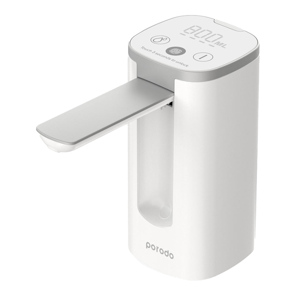 A Photo Of Porodo Lifestyle Mini Water Dispenser with LED Display - White