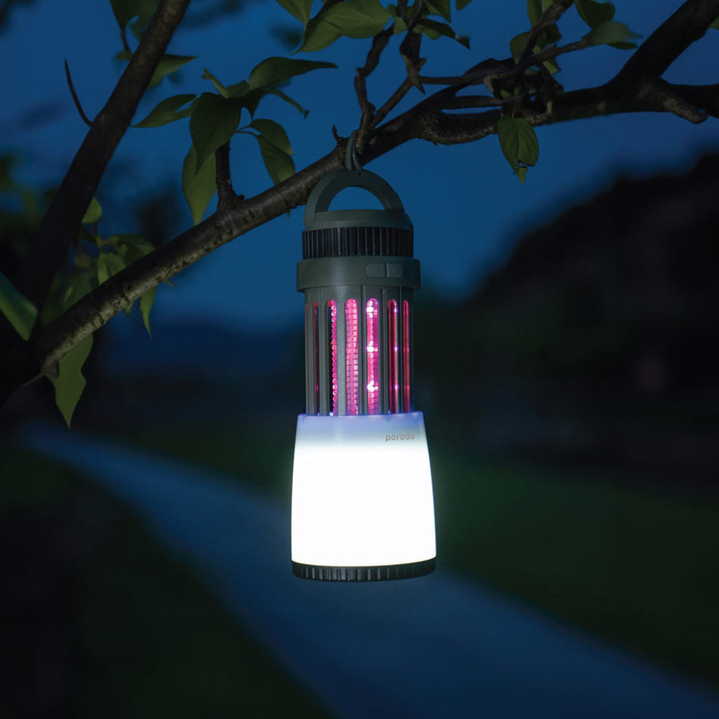 A Photo Of Porodo LifeStyle Outdoor 5W Lamp with Mosquito Zapper