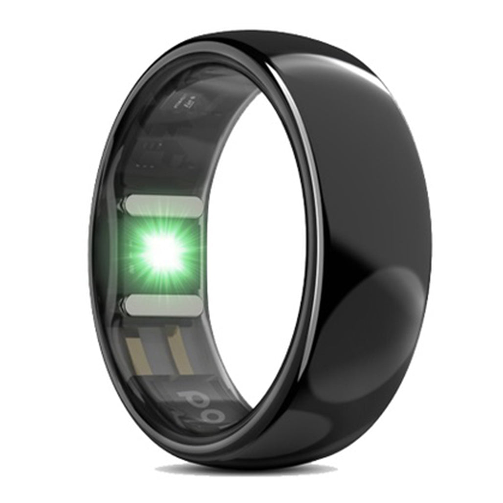 A Photo Of Porodo Smart Wearable Ring Size 8 (Small) - Black - Health Monitoring, Mood & Stress Detection, Activity Tracking