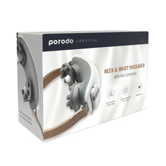 A Photo Of Porodo Lifestyle Neck Massager with Remote controller - White | PD-LSNMR-WH