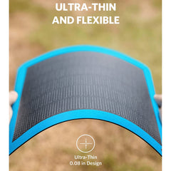 A Photo Of Anker PowerSolar 3-Port 24W Solar Charger – Ultra-Thin, Flexible & Fast USB Charging Panel for Mobile Devices