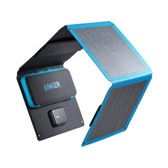 A Photo Of Anker PowerSolar 3-Port 24W Solar Charger – Ultra-Thin, Flexible & Fast USB Charging Panel for Mobile Devices