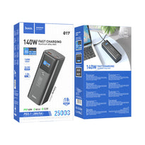 Hoco Q17 PD140W Fast Charging Power Bank – 25000mAh Capacity with 140W Output, Aluminum Alloy Design