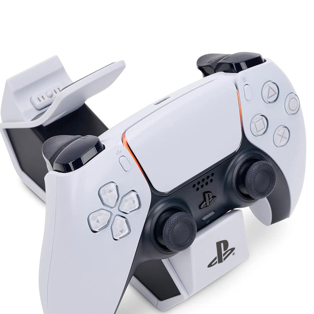 A Photo Of PowerA Twin Charging Station for DualSense Wireless Controllers – Officially Licensed for PS5, AC Powered, LED Indicator