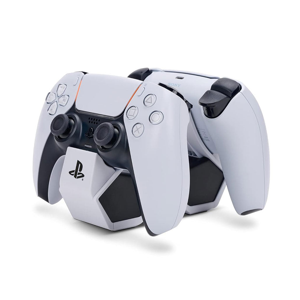 A Photo Of PowerA Twin Charging Station for DualSense Wireless Controllers – Officially Licensed for PS5, AC Powered, LED Indicator