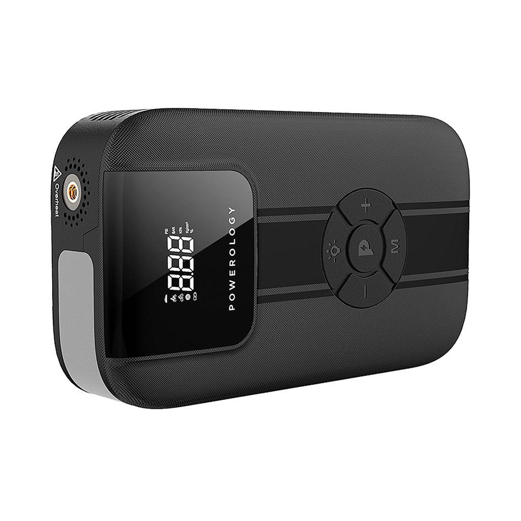 A Photo Of Powerology 11200mAh Jump Starter with Air Compressor and Power Bank