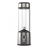 Powerology P6BPJBK 6-Blades Portable Juicer and Blender - Rechargeable with Borosilicate Glass, Ice Crushing Technology
