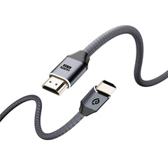 A Photo Of Powerology 8K HDMI Braided Cable 3M – Premium 24K Gold Plated Connector with 10K Resolution Support