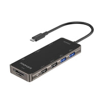 Promate PrimeHub-Go | 9-in-1 Multiport USB-C Hub with 100W Power Delivery, 4K HDMI, Ethernet, and More