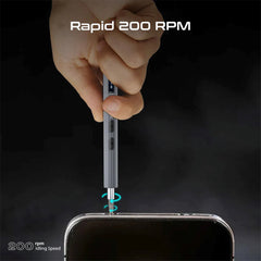 A Photo Of Promate ProTools-62A - 62-Piece Cordless Electric Screwdriver Kit with LED Light and High-Quality S2 Steel Bits