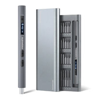 Promate ProTools-62A - 62-Piece Cordless Electric Screwdriver Kit with LED Light and High-Quality S2 Steel Bits