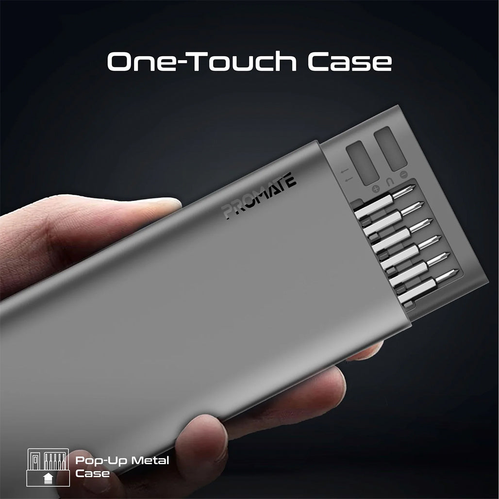 A Photo Of Promate Protools-51M - 51-Piece Premium Steel Precision Screwdriver Kit with Aluminum Alloy Handle