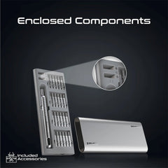 A Photo Of Promate Protools-51M - 51-Piece Premium Steel Precision Screwdriver Kit with Aluminum Alloy Handle