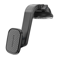 Promate MagMount-XL SecureGrip™ Magnetic Smartphone Holder – Cradleless Windshield & Dashboard Mount for iPhone with Adjustable Arm