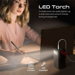 A Photo Of Promate PowerMine-80 - 80000mAh High-Capacity 65W Fast-Charging Power Pack with LED Light