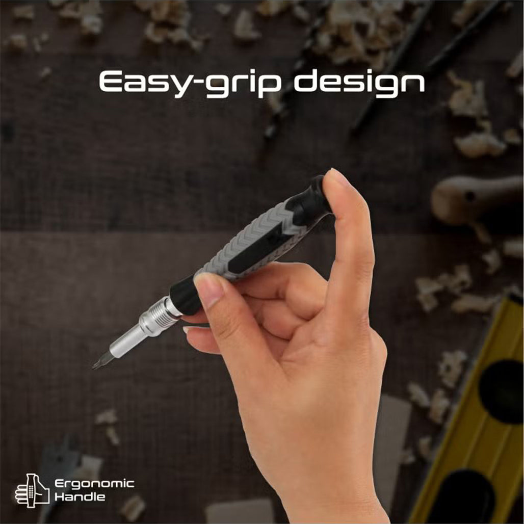 A Photo Of Promate ProTools-126M - 126-Piece Cylindrical Magnetic Screwdriver Kit with Foldable Storage