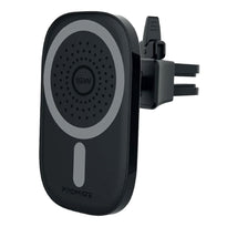 Promate VentMag-15W Magnetic Wireless Charging Car Mount | 15W Fast Charging, MagSafe Compatible, No-Arm Design