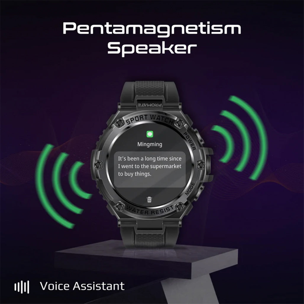 A Photo Of Promate XWatch-R19 Fitness Tracker Smartwatch with Bluetooth Calling | 1.53