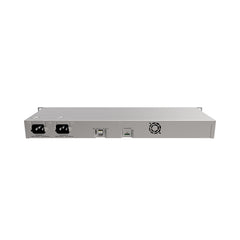 A Photo Of Mikrotik RB1100x4 1U Rackmount Router with 13 Gigabit Ethernet Ports and IPsec Hardware Acceleration