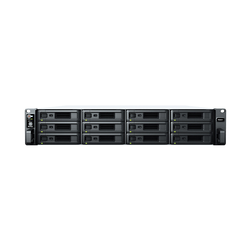 A Photo Of Synology 12-Bay NAS RackStation RS2421RP+ – High-Performance Rackmount Storage Solution