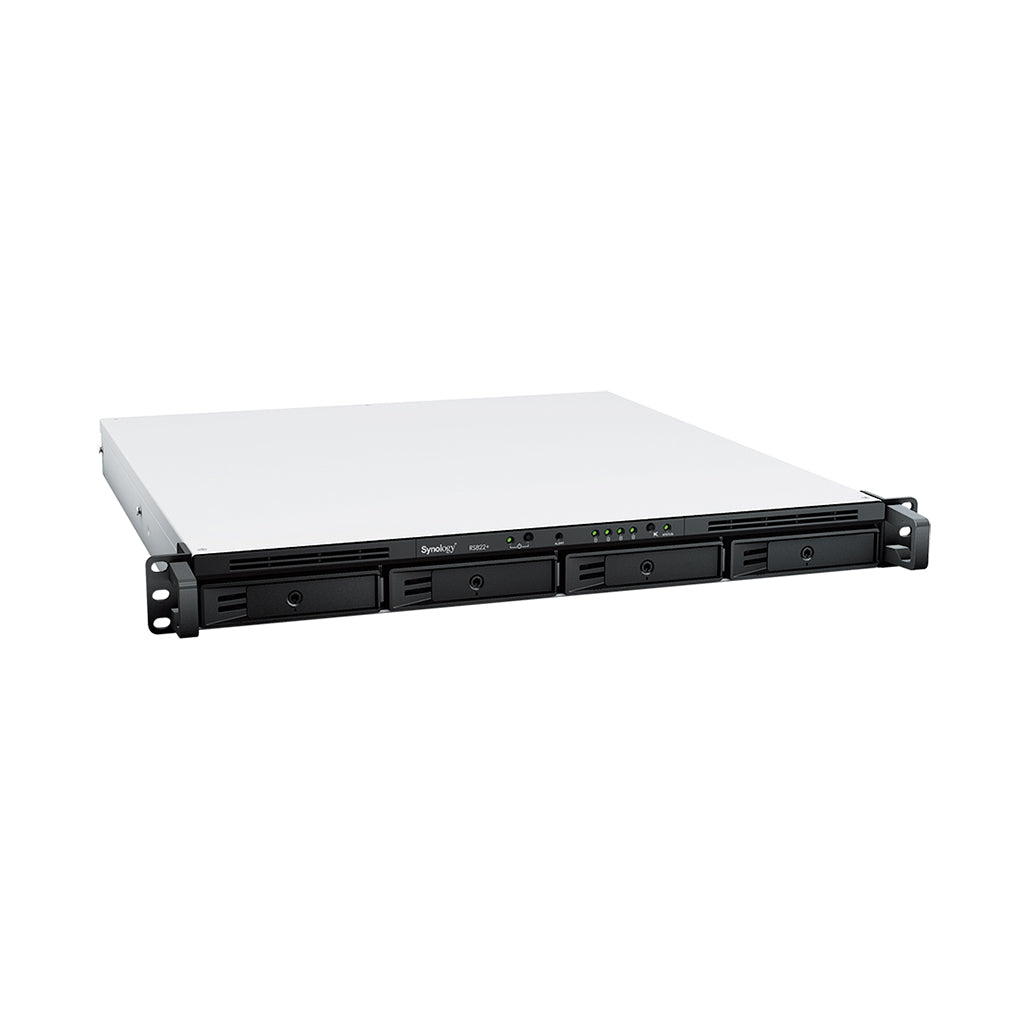 A Photo Of Synology 4-Bay RackStation RS822+ - Compact NAS for SMBs with High Availability and Expansion Options