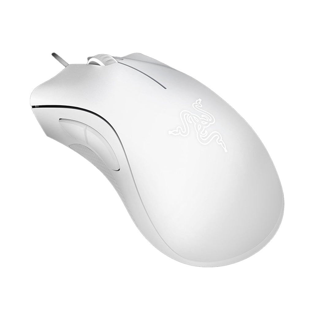 A Photo Of Razer DeathAdder Essential - Wired Optical Gaming Mouse with 6400 DPI Sensor and Single-Color Green Lighting