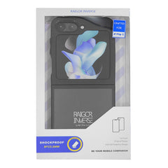 A Photo Of Raigor Inverse Armor Series Shockproof Case for Samsung Galaxy Z Flip 5 – Anti-Fall Protection, Shockproof Drop Test, 2.5mm Thickness