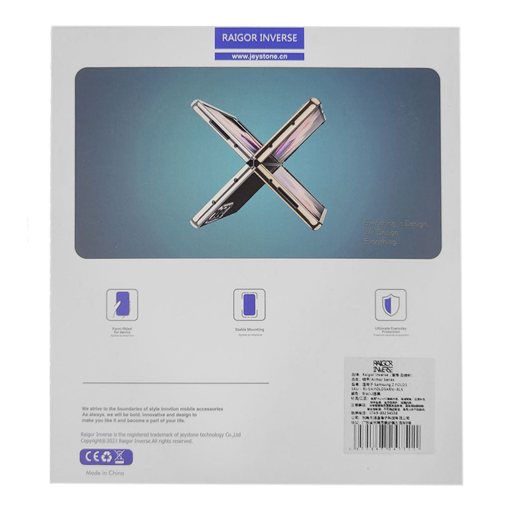 A Photo Of Raigor Inverse Transparent Armor Series Shockproof Case for Samsung Galaxy Z Fold 5 – Anti-Fall Protection, Shockproof Drop Test, 2.5mm Thickness