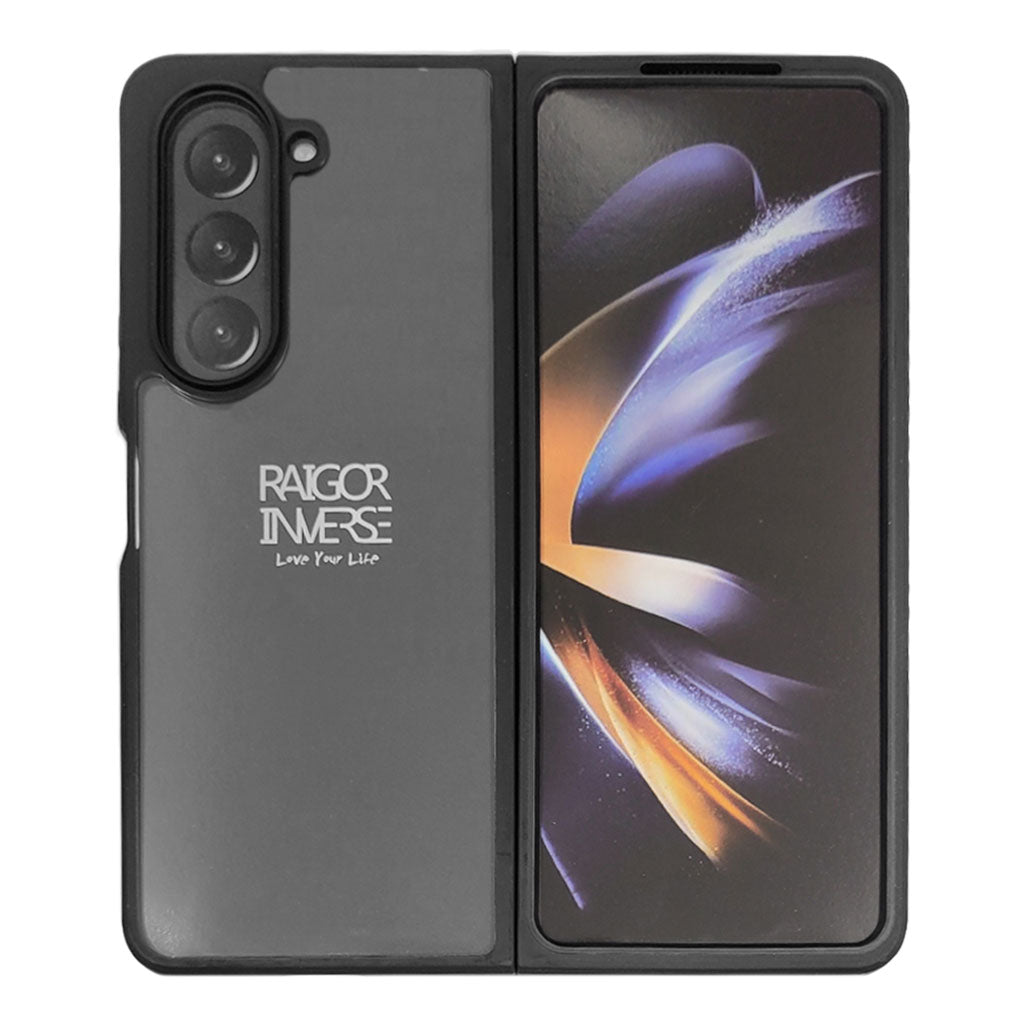 A Photo Of Raigor Inverse Transparent Armor Series Shockproof Case for Samsung Galaxy Z Fold 5 – Anti-Fall Protection, Shockproof Drop Test, 2.5mm Thickness