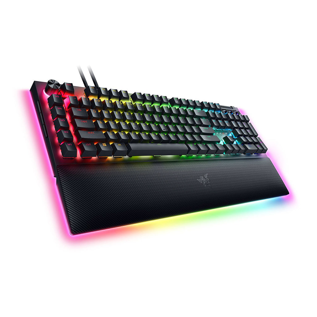A Photo Of Razer BlackWidow V4 Pro - Wired Full-Size Gaming Keyboard with Green Switches