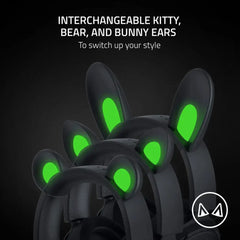 A Photo Of Razer Kraken Kitty V2 PRO - Wired RGB Gaming Headset with Interchangeable Ears and Stream Reactive Lighting