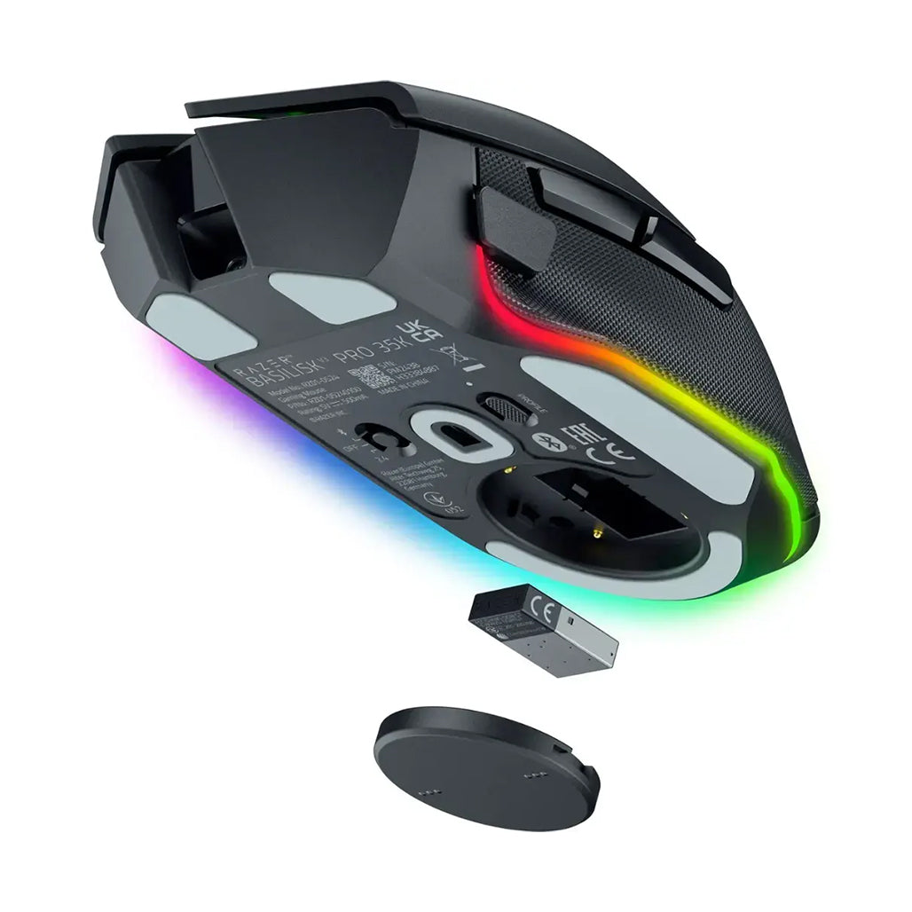 A Photo Of Razer Basilisk V3 Pro 35K Wireless Ergonomic Gaming Mouse with HyperScroll Tilt Wheel, 13 Programmable Buttons, and Chroma RGB Lighting